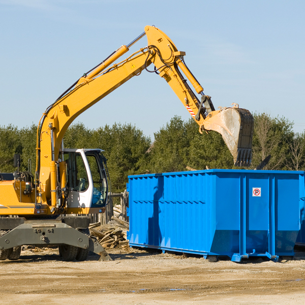 what size residential dumpster rentals are available in George Iowa